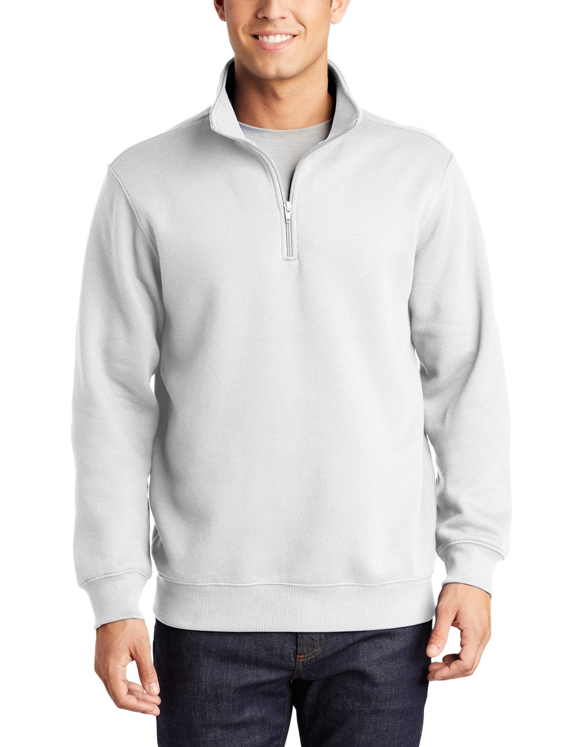 Sport-Tek ST253 Men's Long Sleeve 1/4-Zip Sweatshirt – Rib Knit Cuffs, Sizes XS-4XL