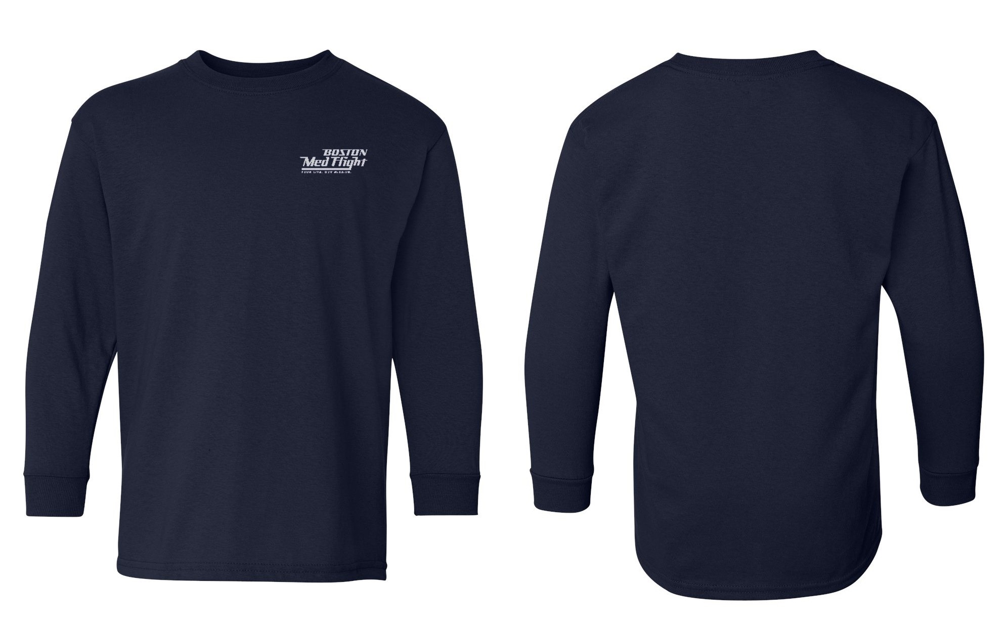Boston MedFlight Gildan Youth Cotton Long Sleeve T-Shirt #5400B