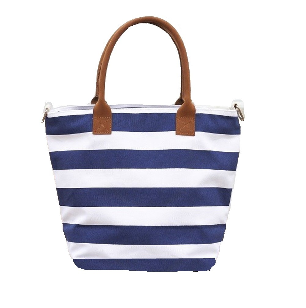 Navy Wide Stripe