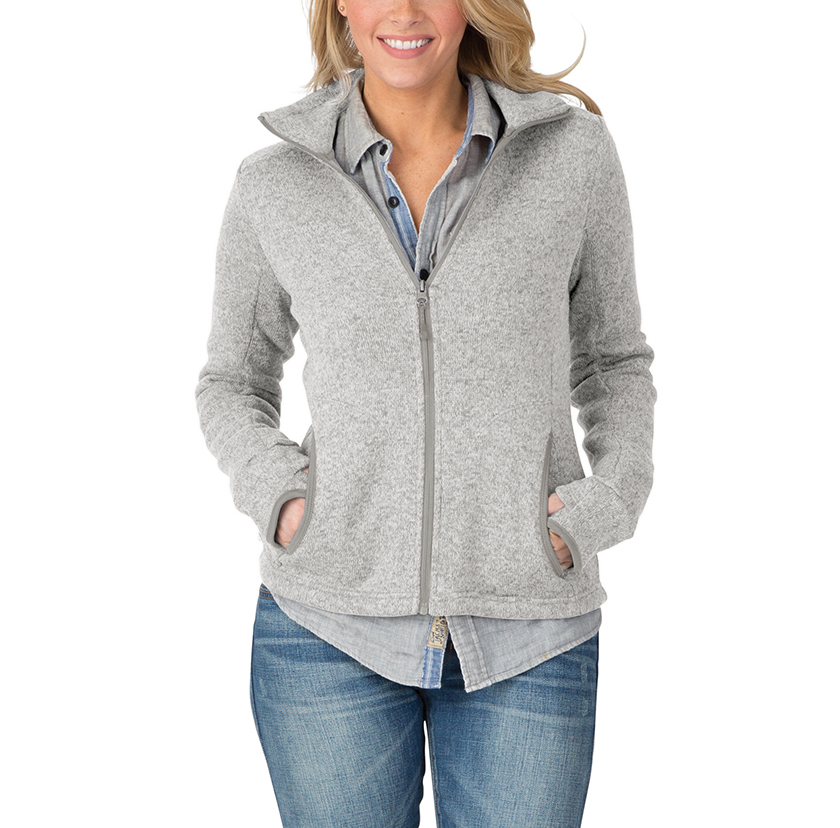 Charles River Women's Heathered Fleece Jacket #5493