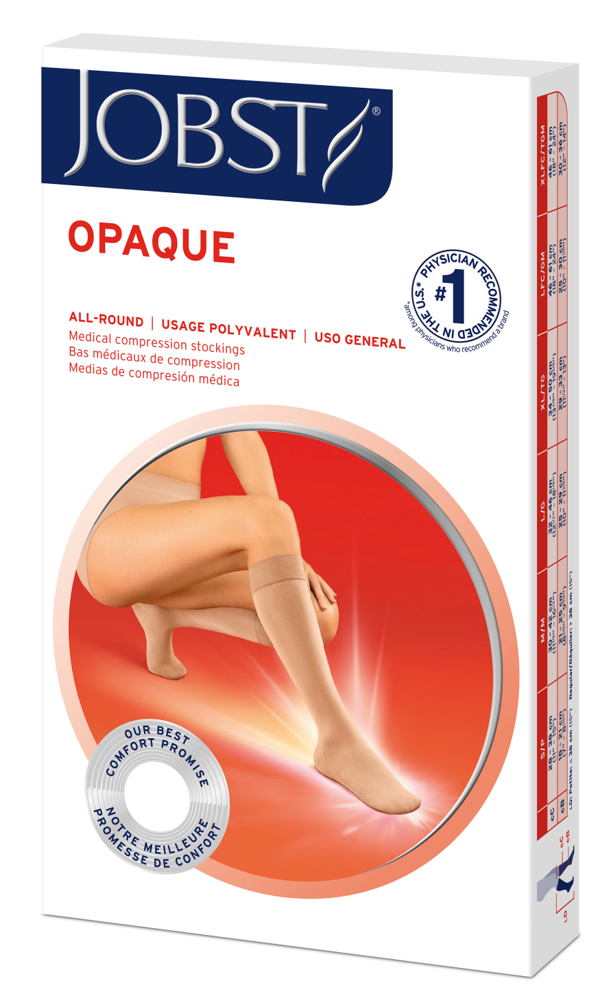 JOBST® Opaque Knee High 15-20 mmhg