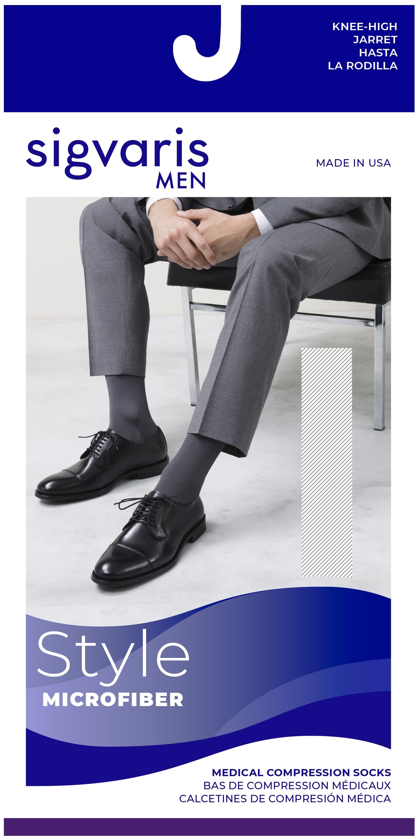 823C Men's Style Microfiber Calf