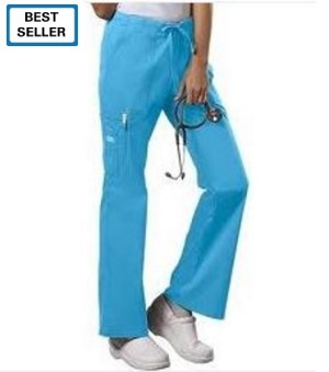 Cherokee Women's Core Stretch Drawstring Cargo Scrub Pant # 4044