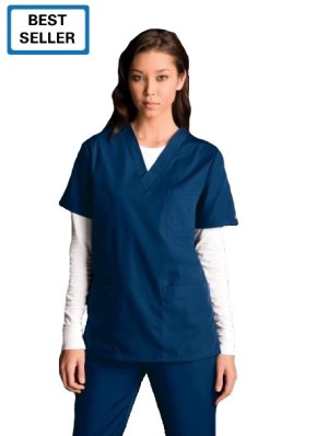 Cherokee Unisex 3 Pocket V-Neck Scrub Top # 4876
