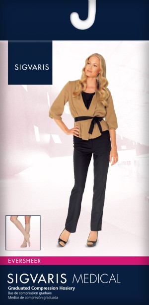 Sigvaris Style 783 Sheer Open and Closed Toe Knee Highs - 30-40 mmHg