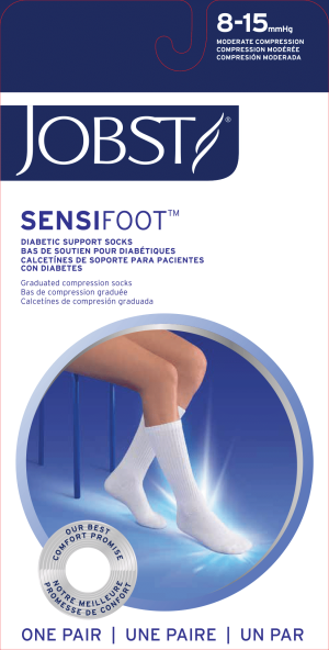 JOBST® Sensifoot Diabetic Compression Socks 8-15 mmHg Crew