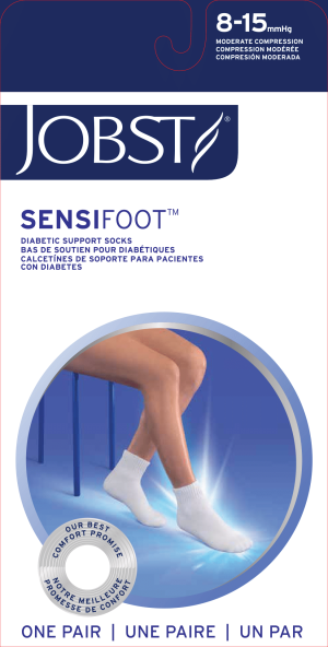 JOBST® SensiFoot™ Diabetic Compression Socks 8-15 mmHg Mini-Crew