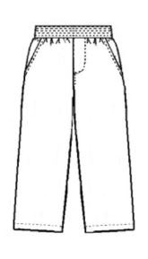 Elderwear Unisex Pull-on Full Elastic Pant #1267