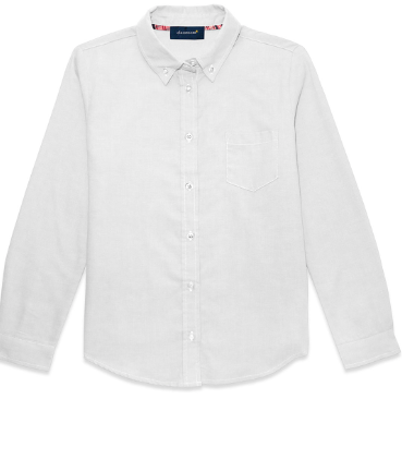 CLASSROOM Girls Long Sleeve Oxford Shirt # 57412 - SBF Grades K-8
