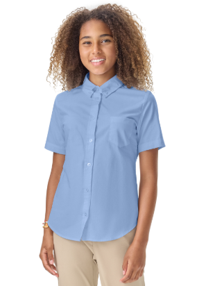 CLASSROOM Girls Short Sleeve Oxford Shirt # 57422  - OLA Grades 6-8