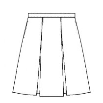 St. Anna Elder Manufacturing Girls Kick Pleat Adjustable Waist Skirt #3953 Grades 4-8 Mandatory for Mass