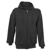 CCSC Black Russell Full Zip Fleece Hoody Sweatshirt #697HBM1