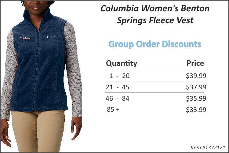 Columbia Women's Benton Springs Fleece Vest 1372121