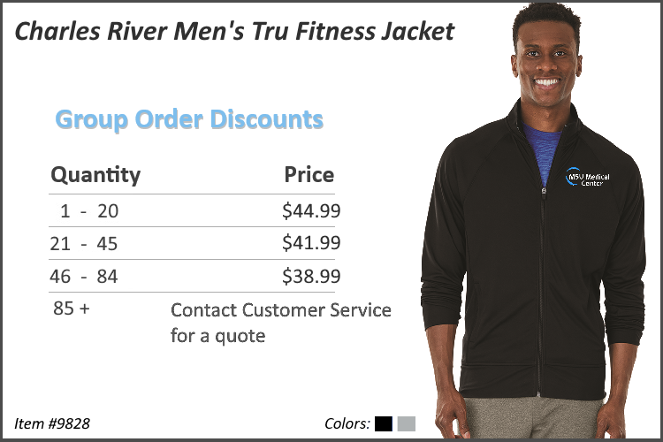 Charles River Men's Tru Fitness Jacket 9828